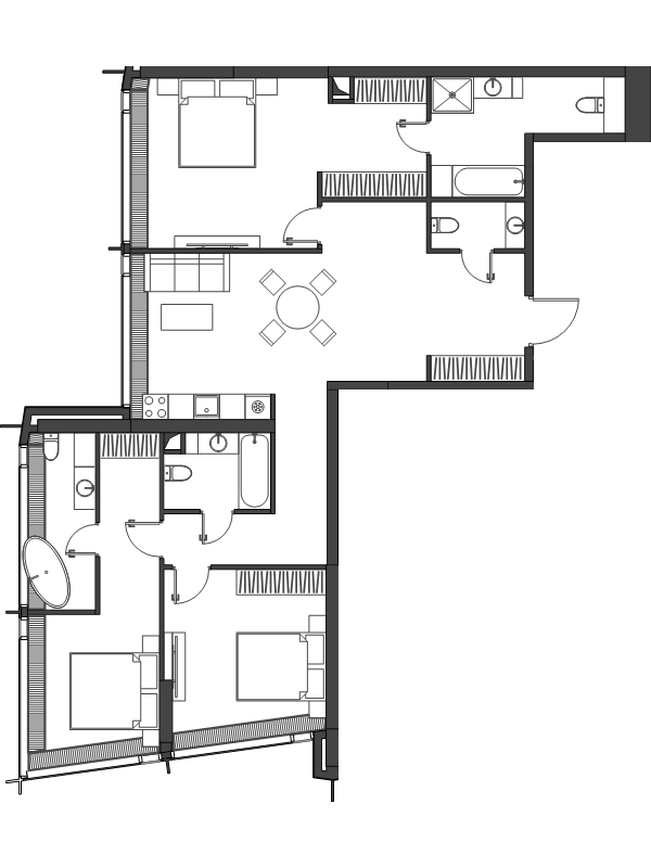 4 ккв (Евро) 123,1 м²