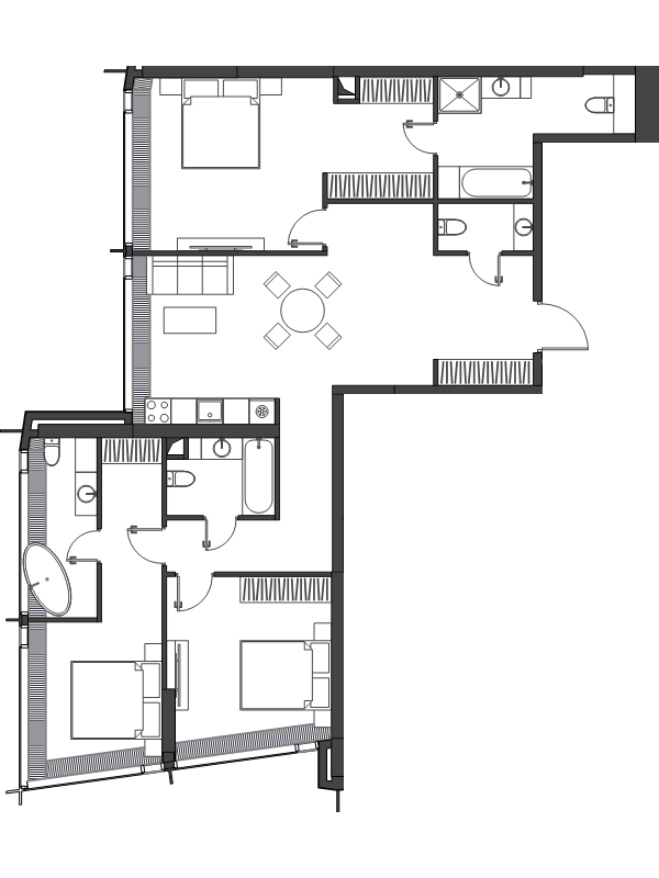 4 ккв (Евро) 123,1 м²
