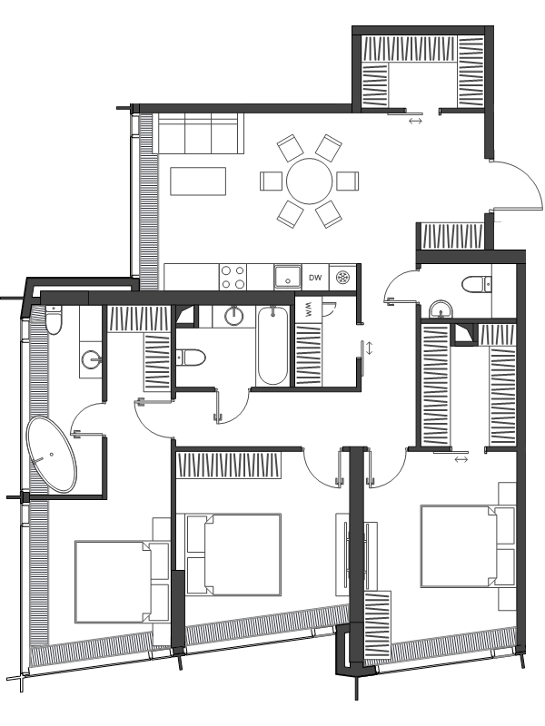 4 ккв (Евро) 112 м²