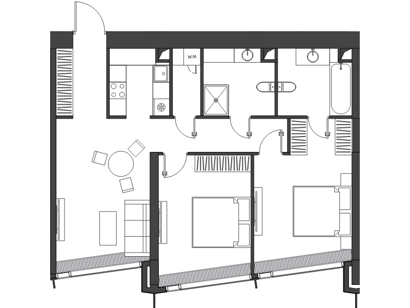 3 ккв (Евро) 80,8 м²