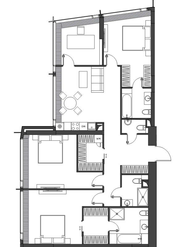 4 ккв 129,7 м²
