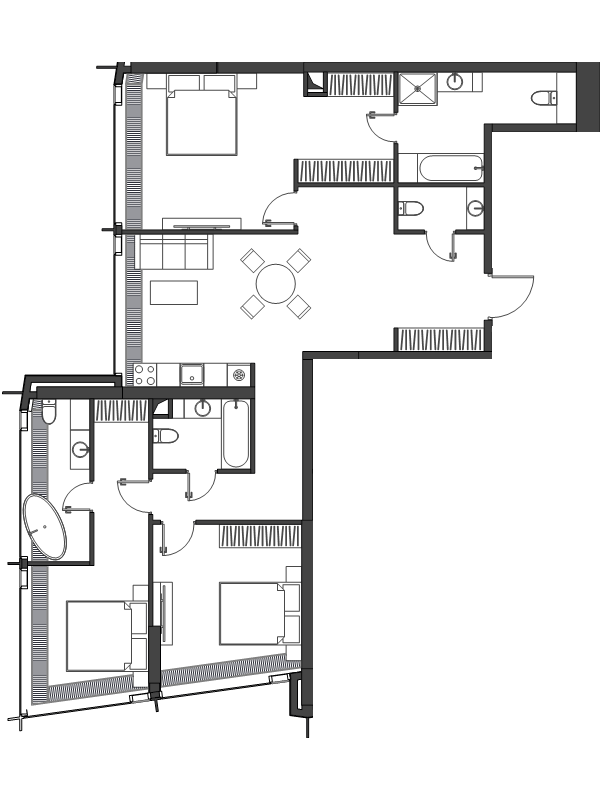 4 ккв (Евро) 123,1 м²