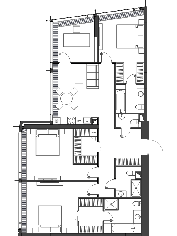 4 ккв 129,7 м²