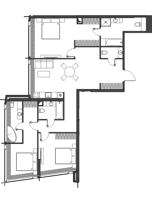 4 ккв (Евро) 118,6 м²
