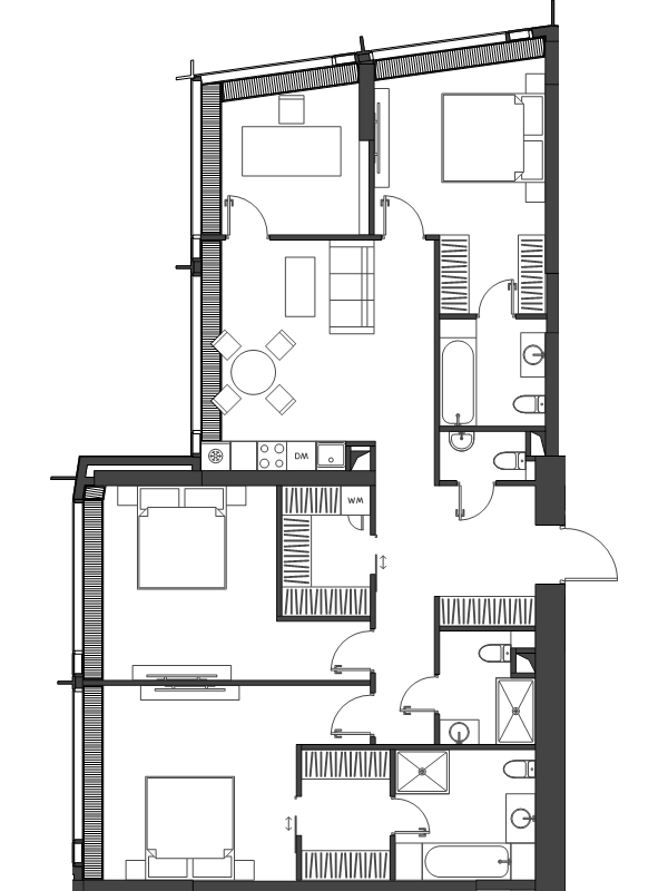 4 ккв 129,7 м²