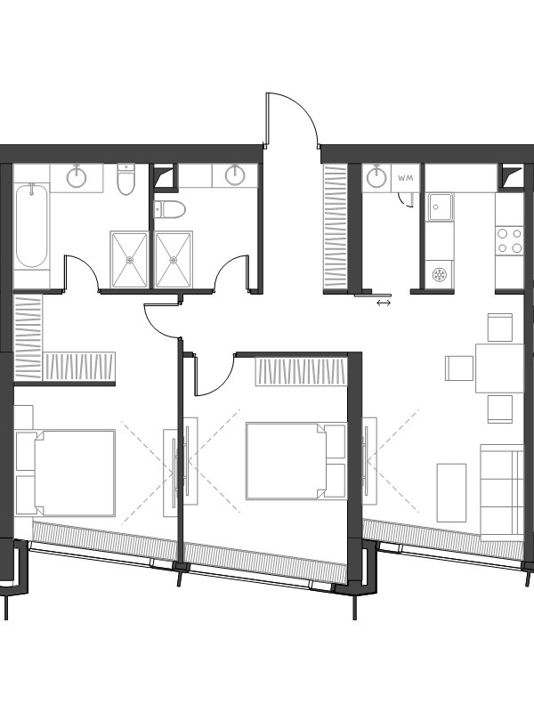 3 ккв (Евро) 82,1 м²