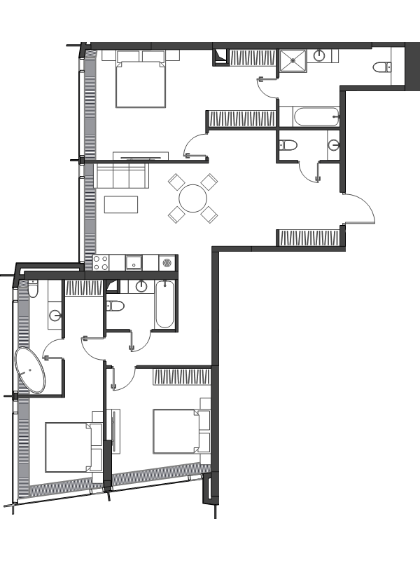 4 ккв (Евро) 123,1 м²