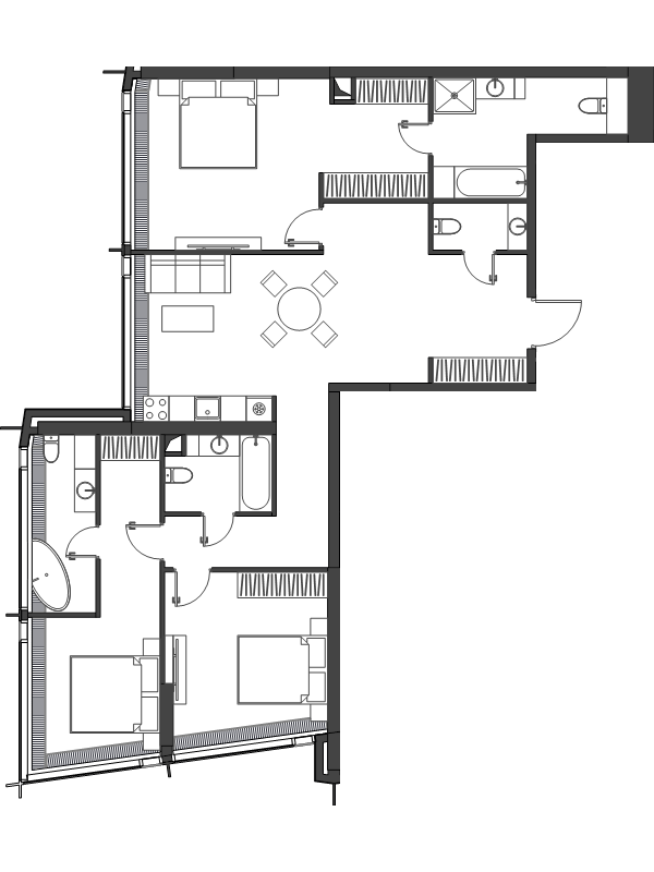 4 ккв (Евро) 118,1 м²