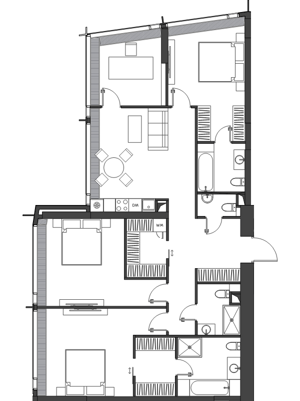 4 ккв 129,7 м²