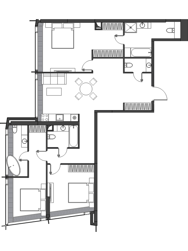 4 ккв (Евро) 123,1 м²