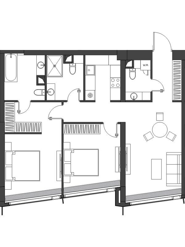 3 ккв (Евро) 81,9 м²