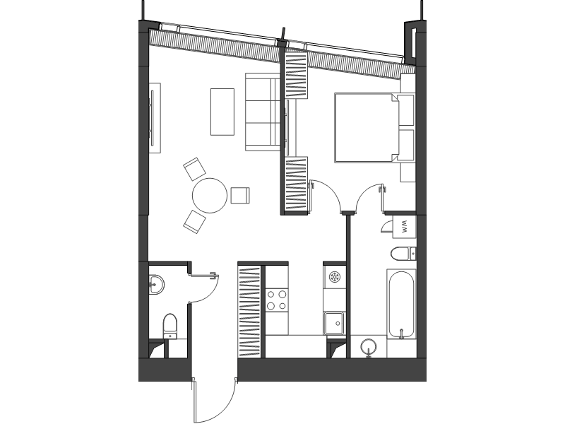 2 ккв (Евро) 54,4 м²