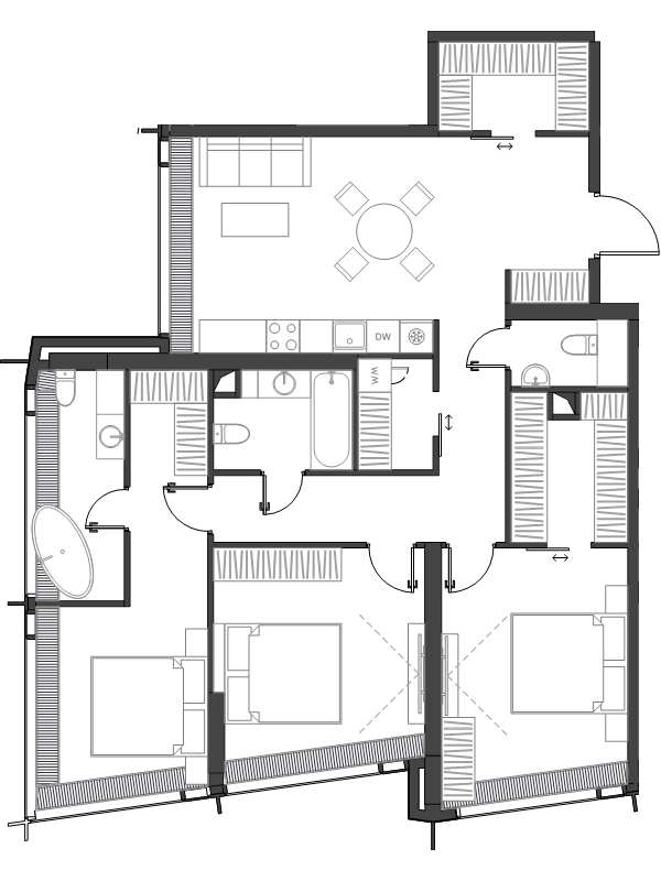 4 ккв (Евро) 112 м²