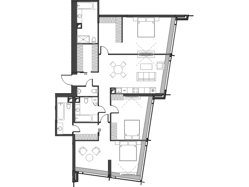 4 ккв (Евро) 149 м²