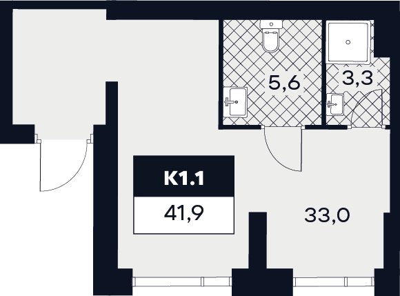 К. пом 41,9 м²