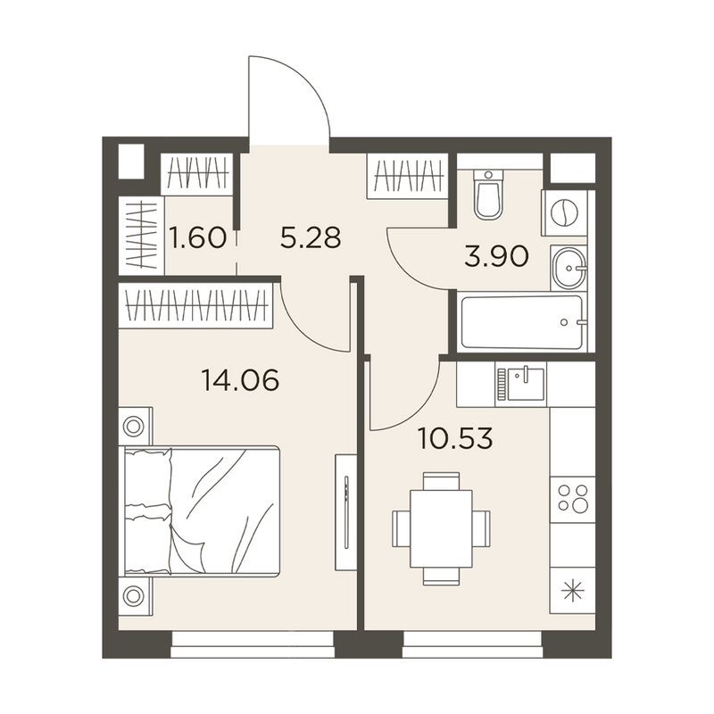 1 ккв 35,4 м²
