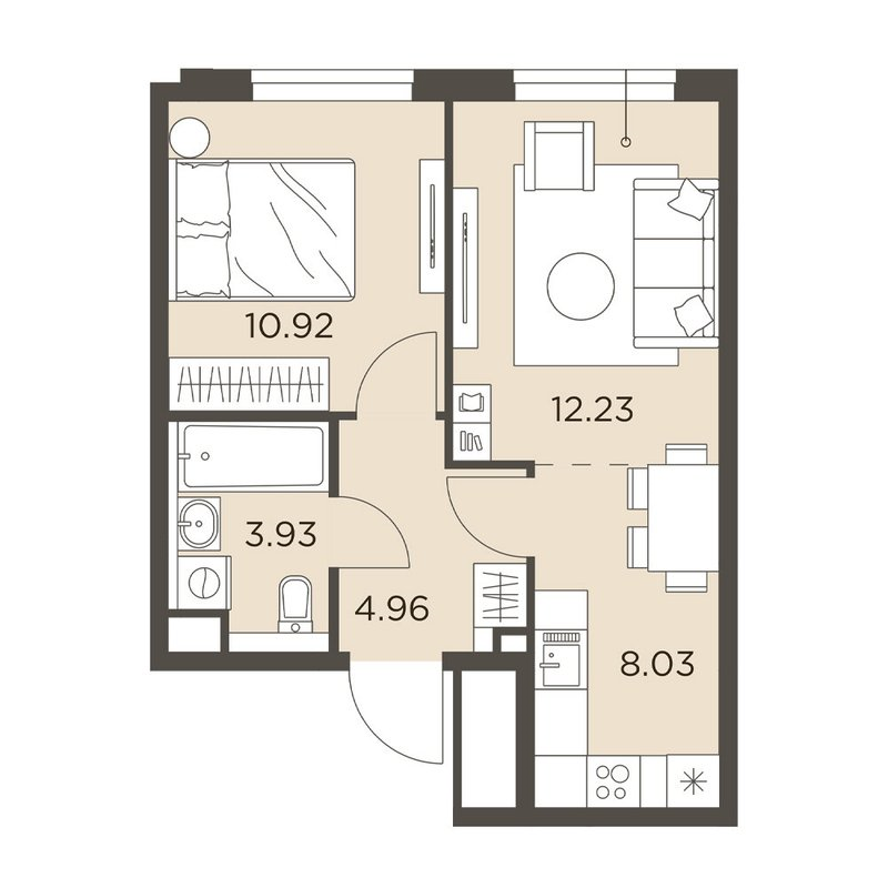 2 ккв (Евро) 40,1 м²