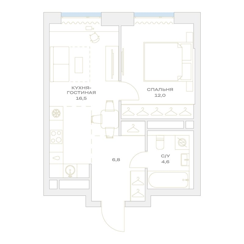 2 ккв (Евро) 39,9 м²