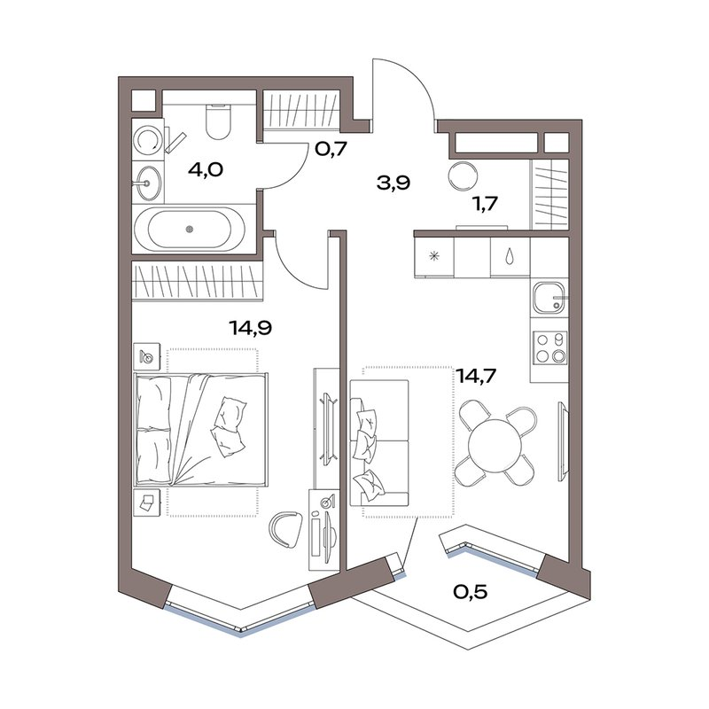 1 ккв 40,4 м²