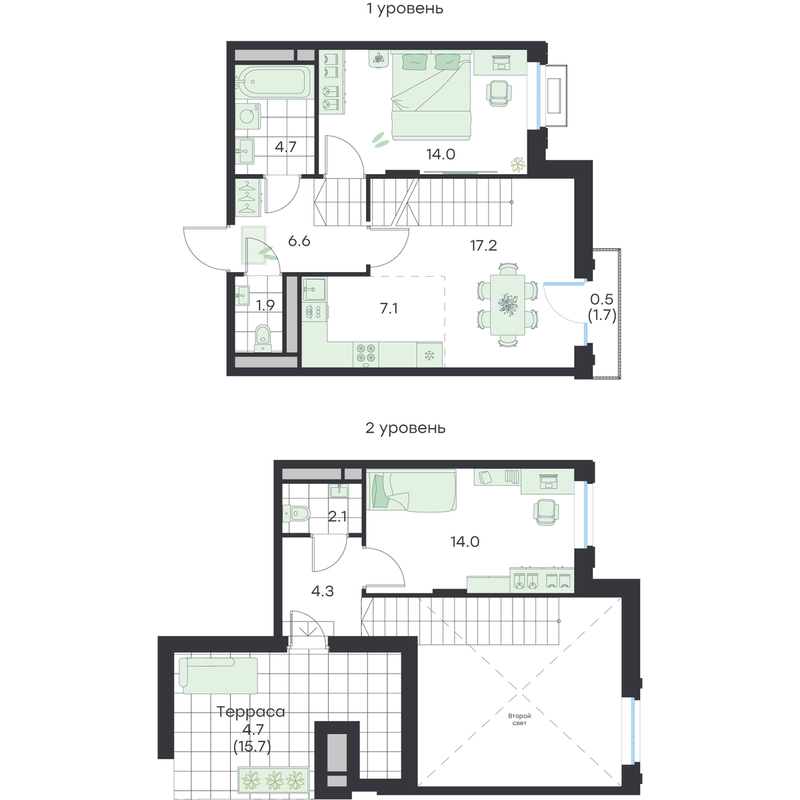 3 ккв (Евро) 77,1 м²