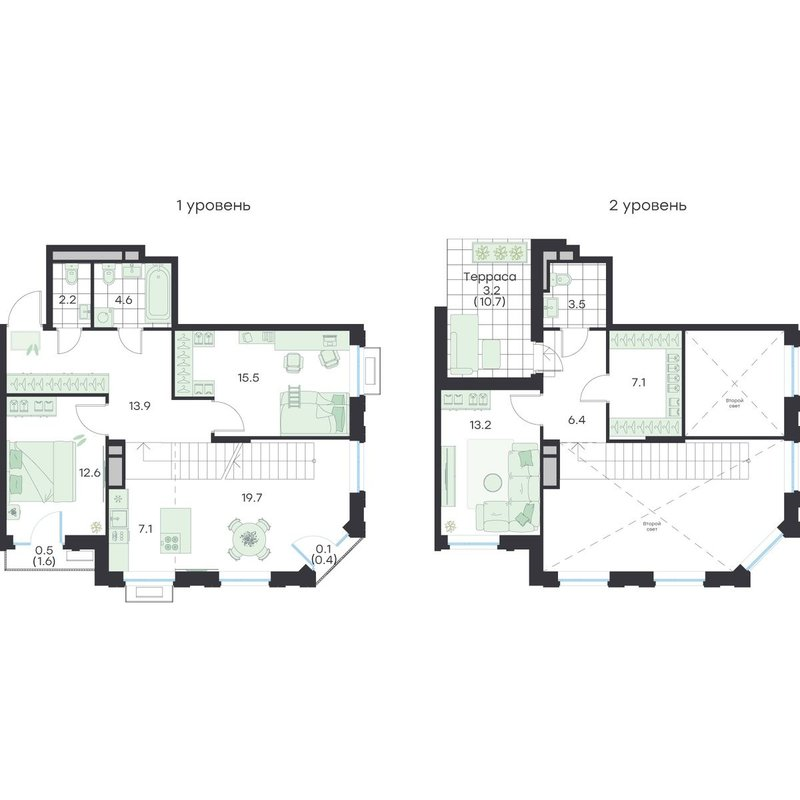 4 ккв (Евро) 109,6 м²