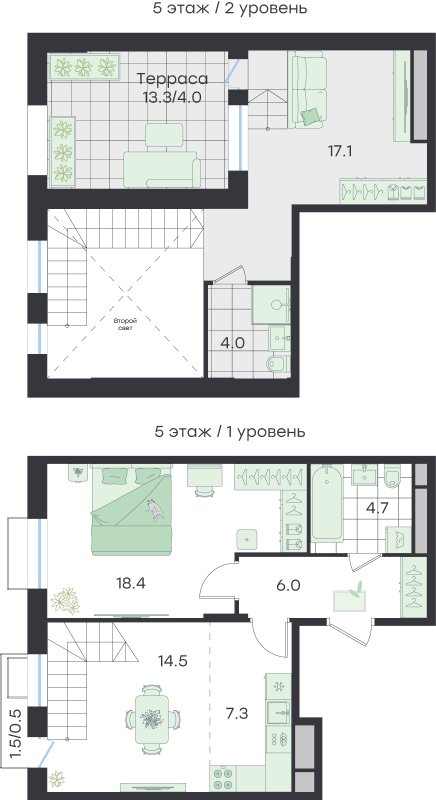3 ккв (Евро) 76,3 м²