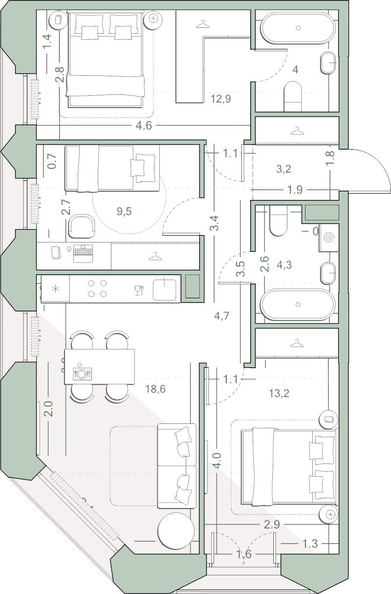 4 ккв (Евро)