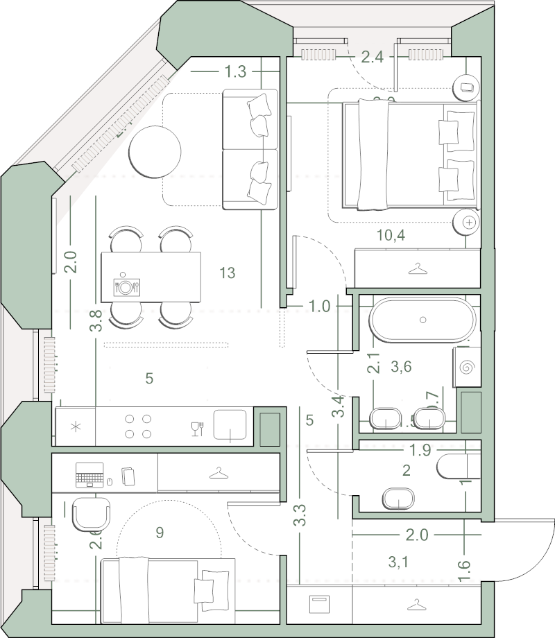 3 ккв (Евро)