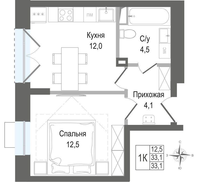 1 ккв
