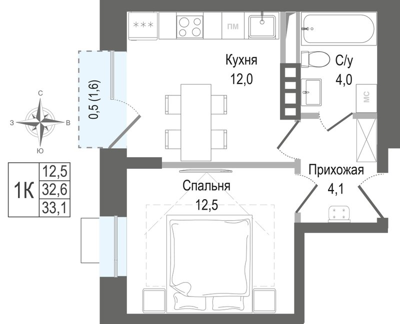 1 ккв