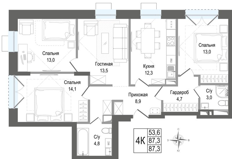 4 ккв