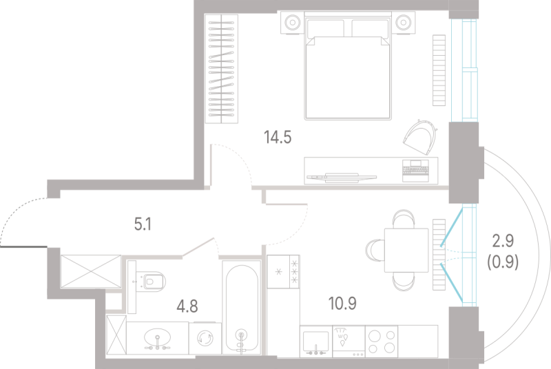 1 ккв 36,2 м²