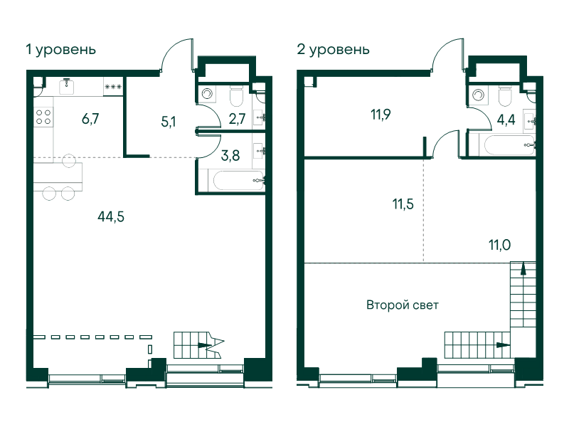 2 ккв (Евро) 101,6 м²