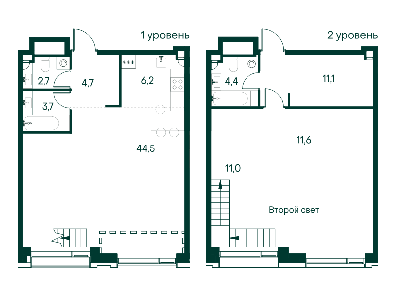 2 ккв (Евро) 99,9 м²