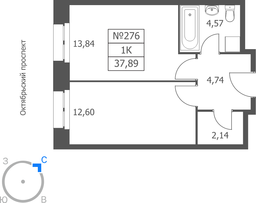 1 ккв 37,9 м²
