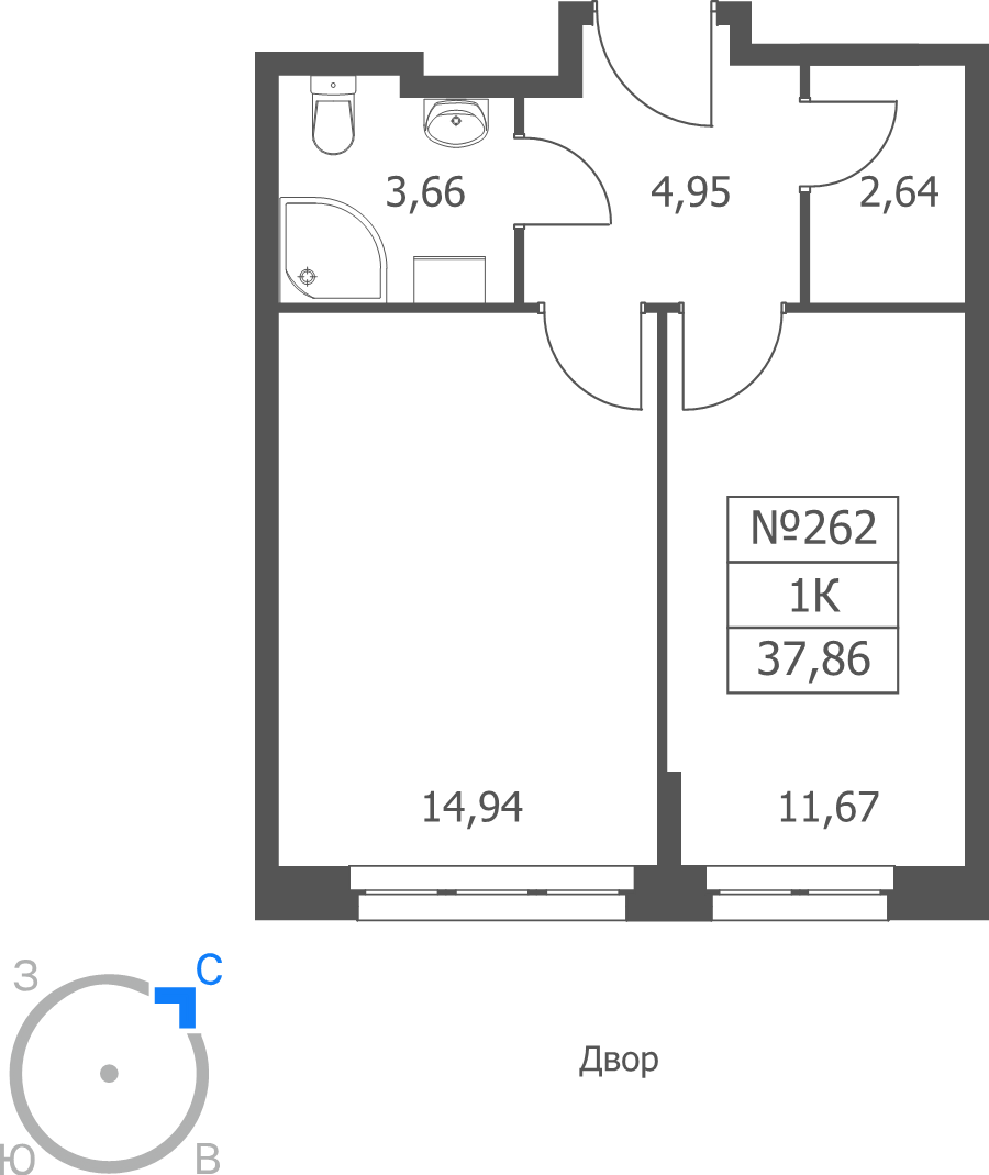 1 ккв 37,9 м²