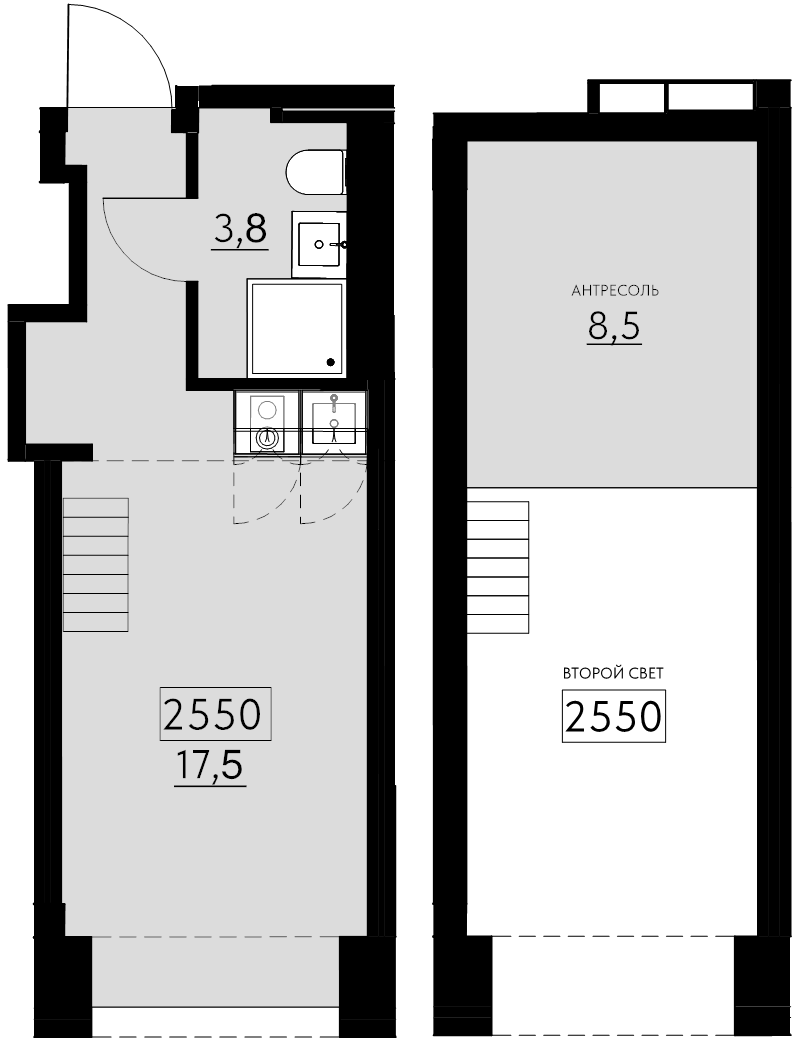 2 ккв (Евро) 29,8 м²