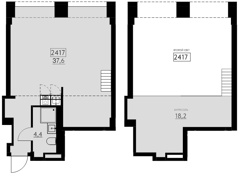 2 ккв (Евро) 60,2 м²