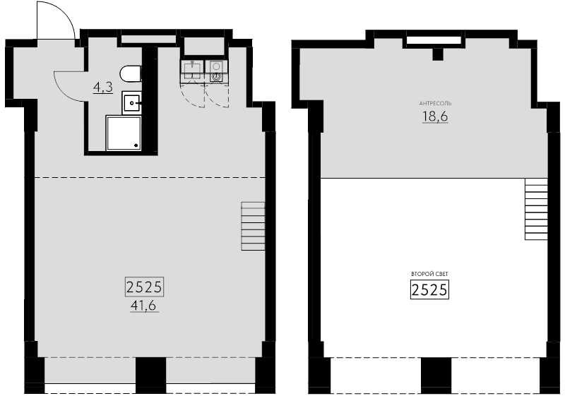 2 ккв (Евро) 64,5 м²