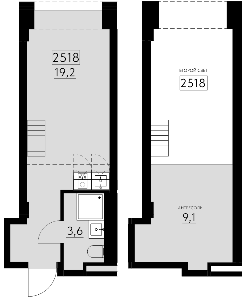 2 ккв (Евро) 31,9 м²