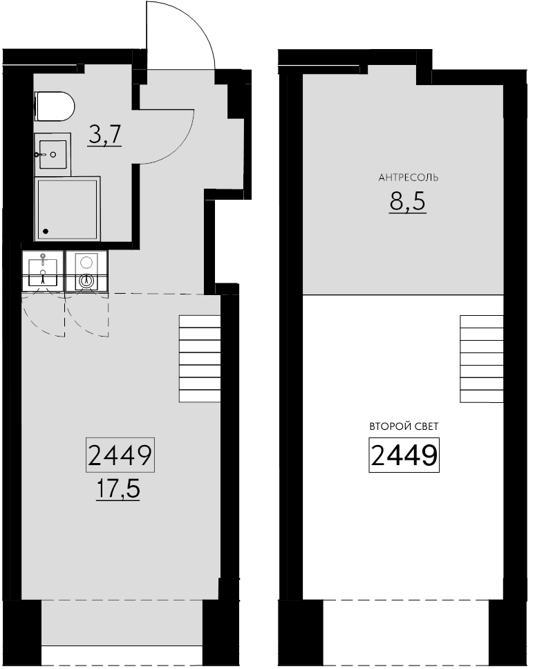 2 ккв (Евро) 29,7 м²
