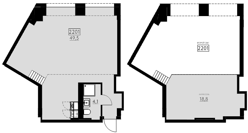 2 ккв (Евро) 72,4 м²
