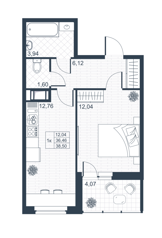1 ккв 36,2 м²