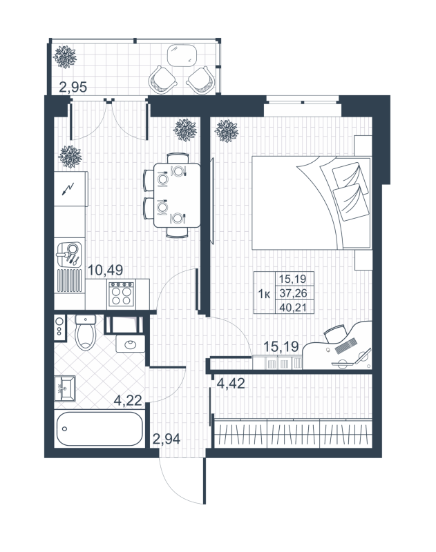 1 ккв 37,2 м²