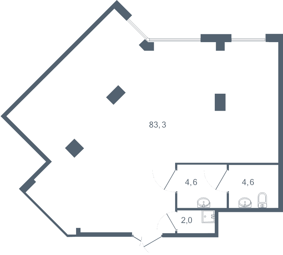 К. пом 94,5 м²