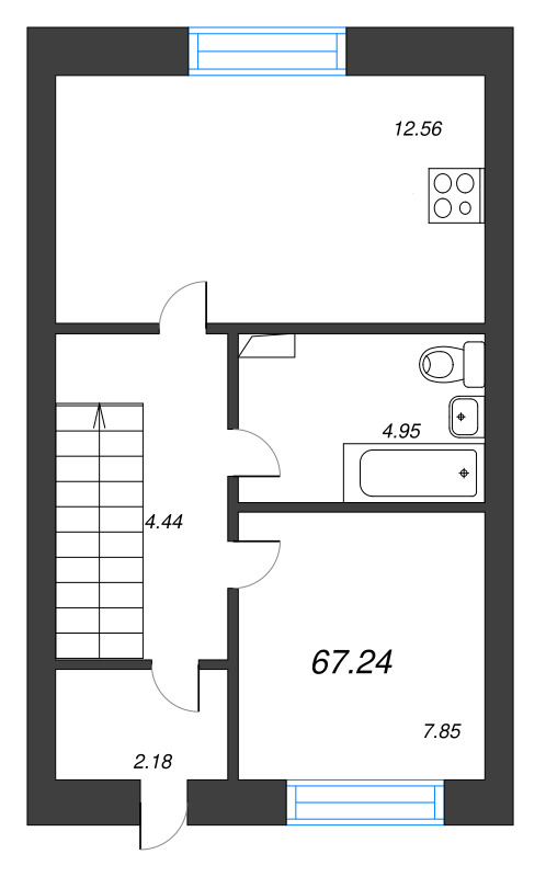 3 ккв 67,2 м²