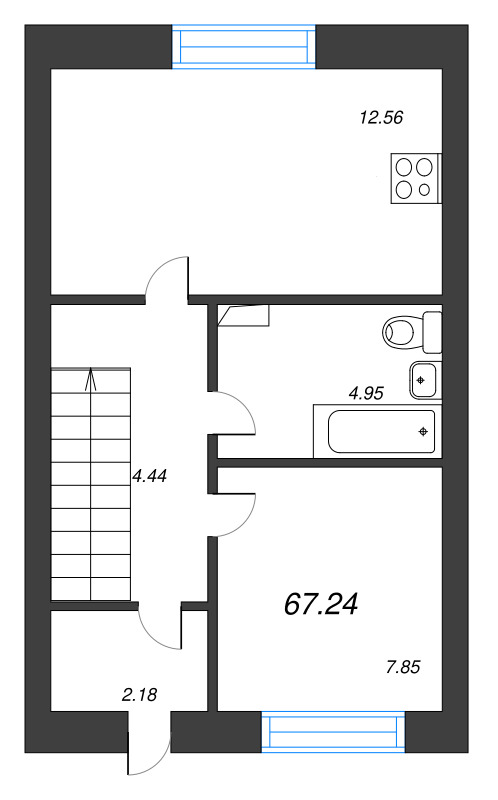 3 ккв 67,2 м²