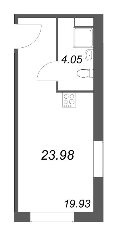 Студия 24 м²