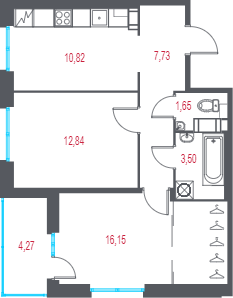 2 ккв 54,8 м²