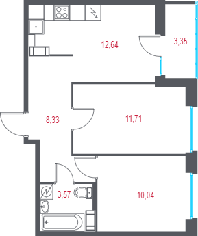 2 ккв 48 м²